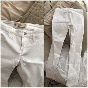 💭👖 WHITE HOLLISTER SUPER SKINNY JEANS 👖💭